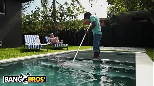 BANGBROS - Busty Blonde Babe Kay Lovely Taking Big Black Cock From Jay Bangher videos