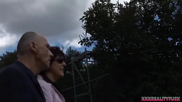 Horny matured boosty brunette fuck with stranger, taking cum on tits videos