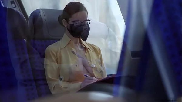 business - slave wife - braless and downblouse in public videos