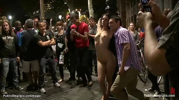 Spanish fucked by strangers in public videos