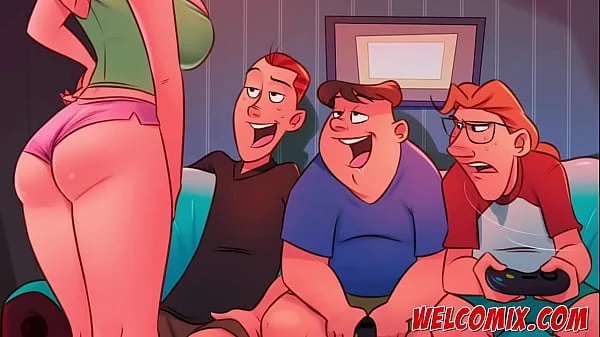 Gang Bang with Andy's friends - The Naughty Home videos