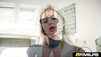 MILF rubia francesa con tetas pequeñas: perrito, cunnilingus y creampie sin condón videos