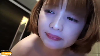 Asiatische Amateurin lutscht Schwanz POV und bekommt Creampie videos