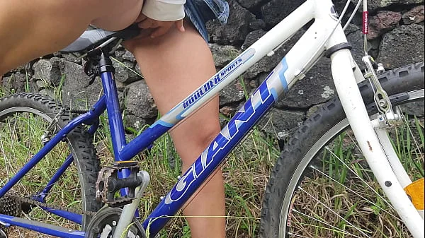 Student Girl Riding Bicycle&Masturbating On It After Classes In Public Park! videos