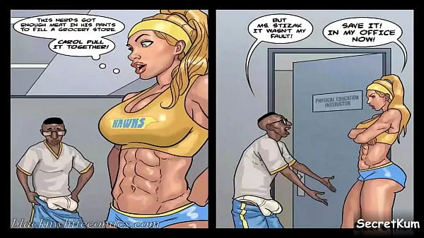 Detention season #3 ep. # 3 - Horny Gym Teacher wanted a Taste of the school Nerd's BBC videos
