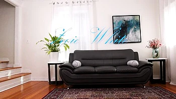 Tattooed Zoie jerks off in white lingerie videos