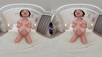 Brunette Bombshell Lola Masturbates in VR with Big Natural Tits videos