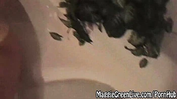 Busty Blonde Maggie Masturbates in Bathtub videos