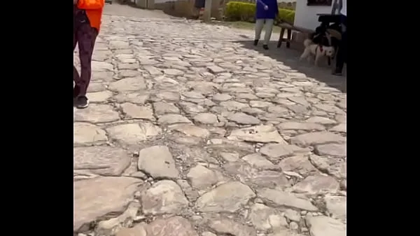 Two lesbians touch each other to orgasm on the corner of a town trying to avoid being seen by anyone videos