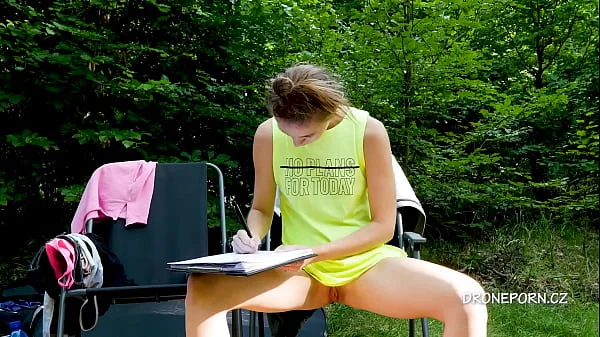 Young student Nela - Pussy upskirt porn videos