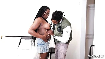 Yaya's Black Tgirl Gets Fucked Bareback videos