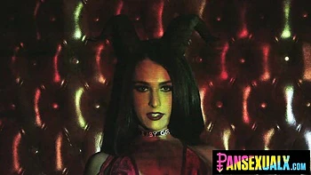 PansexualX tranny gangbang with double anal and cock rides videos