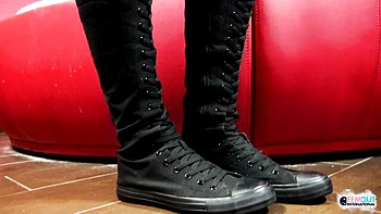 Trans tgirl with big ass solo masturbates in lingerie videos