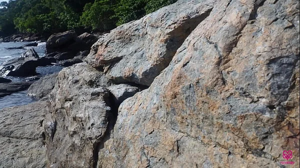 Сrept up to nudist blonde on the beach and fucked her hard public rough sex - Full video videos