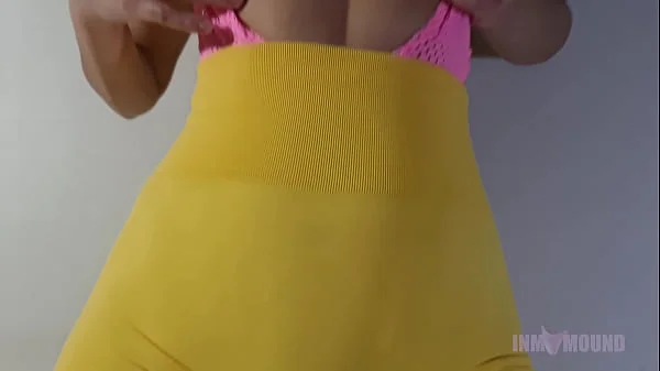 Compilation - Touching, squeezing and scratching my tight puffy pussy in leggings, shorts, spandex, suplex and yoga pants. videos