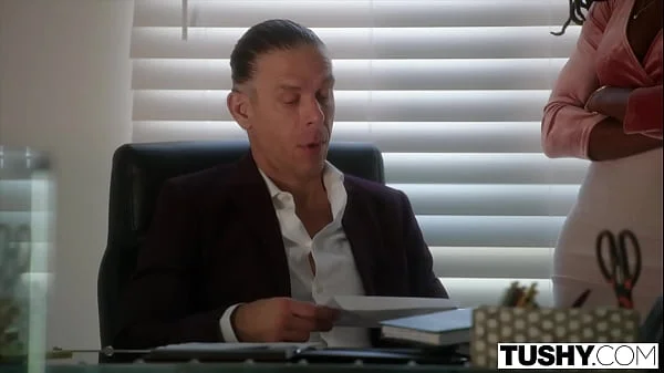 TUSHY Gorgeous anal-obsessed Hazel seduces her boss videos