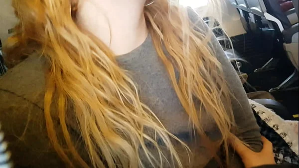 PUBLIC AIRPLANE Handjob and Blowjob videos