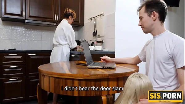 SISPORN. Slim belle copulates with her naughty stepbrother after dinner videos