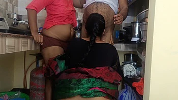 Neighbor Bachelor Fucks Married Woman and Stepsister Threesome videos