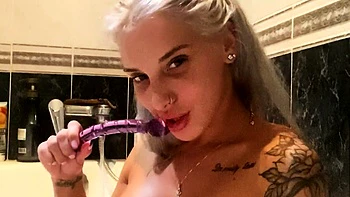 Big-Tit Blonde MILF Masturbates in Shower Spy Cam videos
