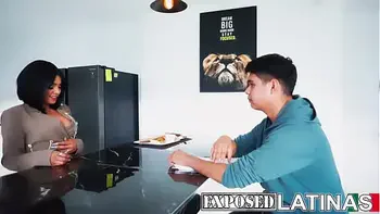 ExposedLatinas -  My stepmother seduces me and we get caught by my stepdad - Annie Sexteen videos