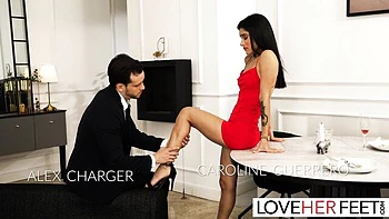 Love Her Feet - brunette action videos