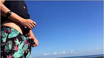 Public Flash Dick On The Beach In Front Of Two Horny Girls Who Crave My Cock videos