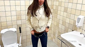 Casting In A Public Toilet Of Shopping Mall videos