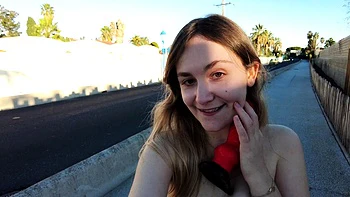 Ebony amateur babe Melanies public flashing videos